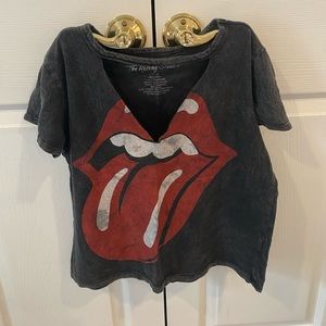 Vintage cutout Rolling Stones tee american eagle